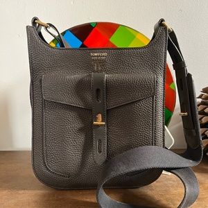 Tom Ford T twist, Crossbody bag, brown / olive